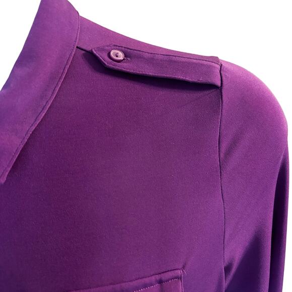 Linda Leal Womens PL Shirtdress 70's Retro Casual Simple but Elegant Timeless - Picture 11 of 12